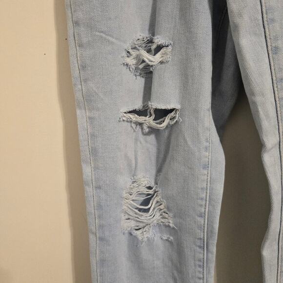 Levi Strauss & Co Women’s High Rise Light Wash Distressed Skinny Jeans Size 30 - Picture 6 of 11